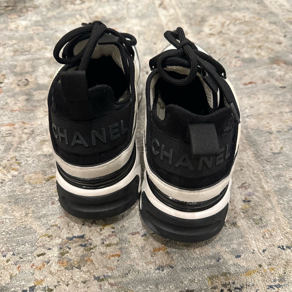 CHANEL Monochrome Athletic Shoes